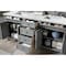 James Martin Vanities Brittany 72in Double Vanity, Urban Gray w/ 3 CM Eternal Jasmine Pearl Quartz Top 650-V72-UGR-3EJP - alternate 5